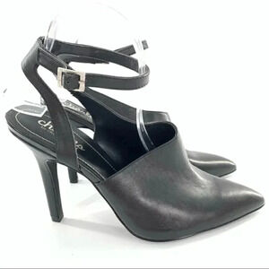 Charles Charles David Mieko womens pointy toe booties size 9 black